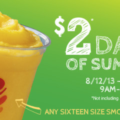 Stay Cool With $2 Days Of Summer At Jamba Juice This Week!