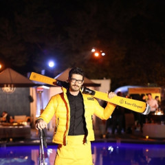 Veuve Clicquot Celebrates 'Clicquot In The Snow' Poolside At W Westwood