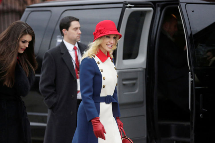 The Funniest Tweets About Kellyanne Conway's Inauguration Outfit
