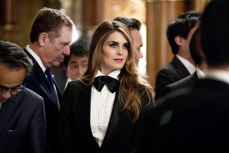 The Hidden Meaning Behind Hope Hicks's Tuxedo In Japan