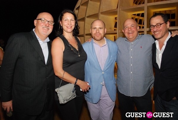 Erica Dubach Spiegler (2nd from left) and Art Basel Director Marc Spiegler (2nd from right). 