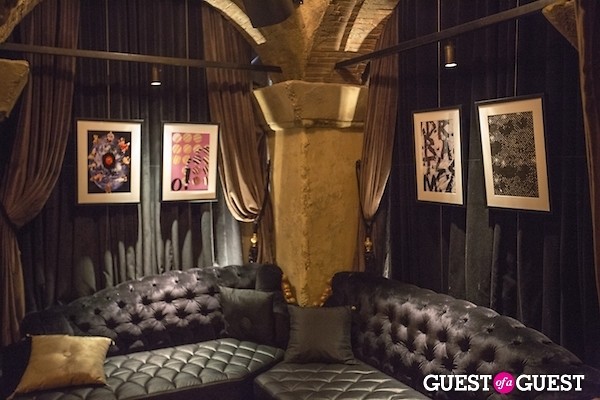 Land's limited edition art pieces in Teddy's at the Hollywood Roosevelt. 